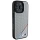 4. BMW M Perforierte Tricolor Line MagSafe Hülle für iPhone 16 Pro - Grau