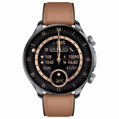 6. Smartwatch Gravity Black 2 Armbänder GT35-1