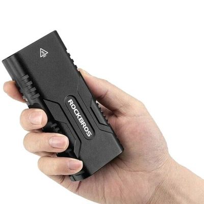 5. Fahrradlampe Rockbros 24310002001, 850 lm, mit Powerbank-Funktion + USB-C-auf-USB-A-Kabel – schwarz