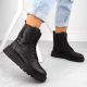 12. Gefütterte Damen-Lederstiefeletten Rieker schwarz 70401-00