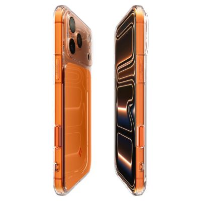 7. Spigen Thin Fit MagSafe Hülle für iPhone 17 Pro Max – Transparentes Orange