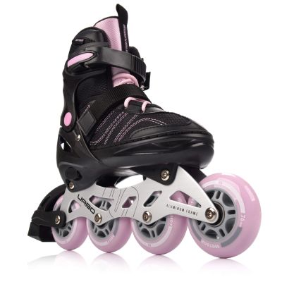 17. Meteor M 34-37 Urbo Rollschuhe Schwarz/Pink