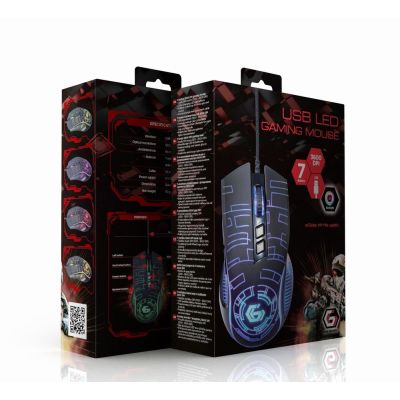 7. GEMBIRD RGB GAMING-MAUS USB SCHWARZ