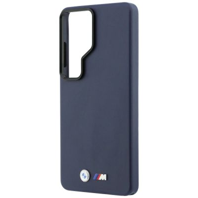 6. BMW M Metal Logo MagSafe Hülle für Samsung Galaxy S26 Ultra – Marineblau