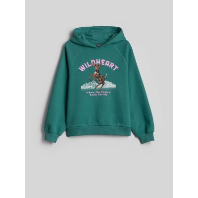7. Lockerer Mädchen-Sweatshirt mit Kapuze 4F 4FJKAW26TSWSF3136-46S