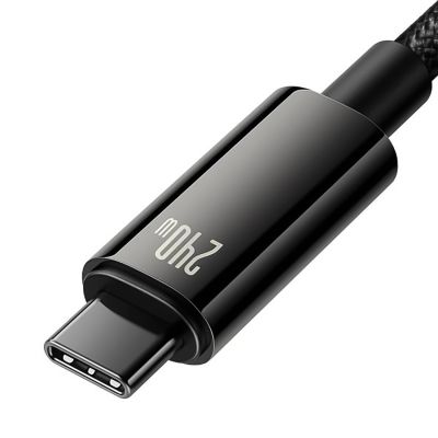 4. Baseus CAWJ040001 USB-C – USB-C-Kabel 240 W 480 Mbit/s 1 m – Schwarz