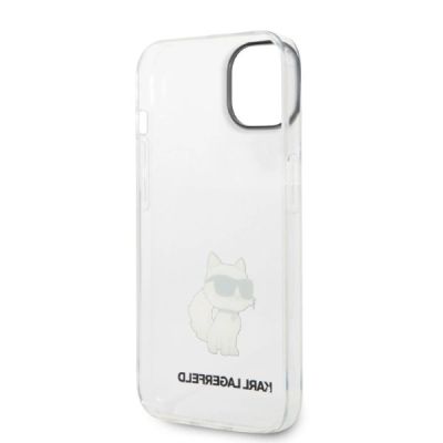 7. Karl Lagerfeld Ikonik Choupette Hülle für iPhone 14 Plus – transparent