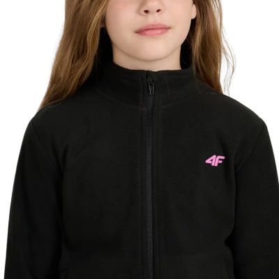4. Fleece für Mädchen 4F F346 tiefschwarz 4FJWAW25TFLEF346 20S