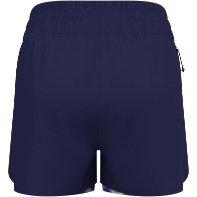 Damen-Shorts Odlo ZEROWEIGHT 3 INCH PRINT 2-in-1 marineblau