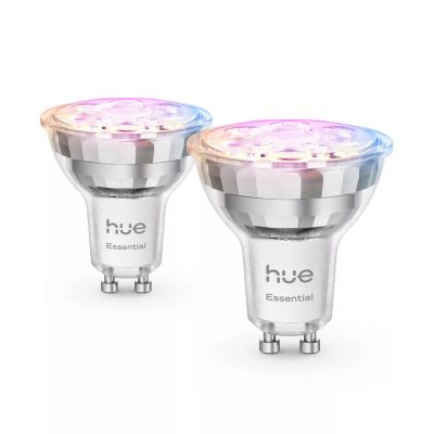 Philips Hue White and Color Ambiance Essential GU10 – Intelligenter Spot – 345 lm – 4,7 W – 2 Stück