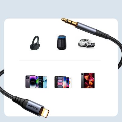 10. Joyroom Audio Transfer Series SY-A06 Mini-Klinkenstecker 3,5 mm / Lightning Kabel 1,2 m – schwarz