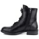 7. Damen-Ankle-Boots mit Zierblumen, gefüttert, schwarz, Potocki SZ12852