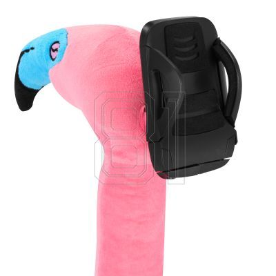 2. Spokey SERPENTE 941254 Flamingo Reisekopfstütze mit Smartphone-Halterung