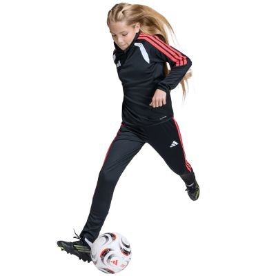 15. adidas Tiro 26 League Trainingsshirt für Kinder, schwarz, weiß und rot, JY7159