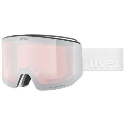 2. Uvex 5506651030 Wintersportbrille, verspiegelt, Unisex, weiß, zylindrische (flache) Linse