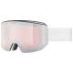 2. Uvex 5506651030 Wintersportbrille, verspiegelt, Unisex, weiß, zylindrische (flache) Linse