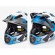 4. Rockbros TS-61 10110061002 Kinderfahrradhelm mit abnehmbarem Kinnschutz, Größe M (54–57) – Blau