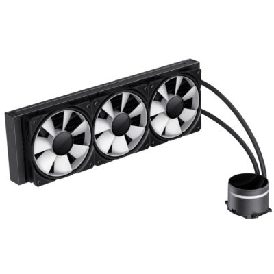 5. GameMax ICEBURG 360 INFINITY BK Computer-Kühlsystem Prozessor All-in-One Flüssigkeitskühler 12 cm Schwarz 1 Stück.