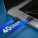 4. Spigen Essential EB24012CC USB-C / USB-C 240W 120cm Kabel - Schwarz