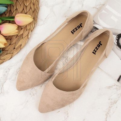 12. Jezzi W EVE59B beige Ballerinas mit spitzer Zehenpartie 