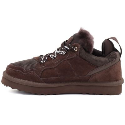 3. Damen-Lederboots, gefütterte Halbschuhe in Schokoladenbraun Vinceza 102670
