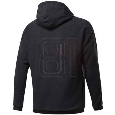 2. Reebok Workout Ready Fleece-Hoodie mit durchgehendem Reißverschluss M FS8450