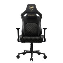 COUGAR CGR-DFF-GLB Gaming-Stuhl, gepolsterter Sitz, Schwarz, Gold