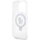 7. Karl Lagerfeld Ring Stand Karl&Choupette MagSafe Hülle für iPhone 13 Pro Max – weiß