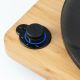 5. The House Of Marley EM-JT010-SB Plattenspieler mit drehbarem Plattenteller, Riemenantrieb, Schwarz, Holz