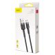 18. Baseus Cafule Cable durabel Kabel mit Nylon geflochtenes Ladekabel USB / micro USB 2A 3M schwarz-grau (CAMKLF-HG1)