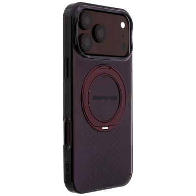 4. Mercedes AMG IML Double Layer Urban Line Hülle mit Ringständer und MagSafe-Funktion für iPhone 18 Pro Max / 17 Pro Max – Burgunderrot