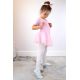 10. Jr Nazo Leder Tanzballettschuhe mit Gummibändern Weiß