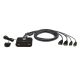 ATEN CS22HF KVM-Switch Schwarz