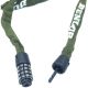 3. DUNLOP Fahrradschlosskette mit Code, 120 cm lang – Khaki