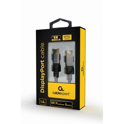 3. GEMBIRD DISPLAYPORT-KABEL M/M V1.4 PREMIUM-SERIE, 8K, 1,8 M