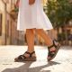 11. Schwarze Damen-Sandalen mit elastischem Riemen, Modell Rieker 62969-00