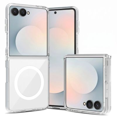 3. Tech-Protect FlexAir Hybrid MagSafe Hülle für Samsung Galaxy Z Flip 8 - Transparent