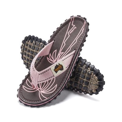 3. Gumbies Unisex-Flip-Flops ISLANDER FLIP-FLOP PALM LEAF PINK