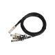 5. Extralink QSFP+ Kabel QSFP+ DAC DAC, 40 Gbit/s auf 4x 10 Gbit/s, 3 m, 30 AWG