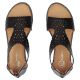 4. Schwarze Damen-Sandalen mit Lochmuster, Filippo DS7889