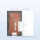 5. Nillkin Qin Leder Pro Hülle iPhone 14 Plus Kamera Cover Holster Cover Flip Case Braun