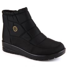 News W EVE437A schwarze Schneestiefel mit Keilabsatz