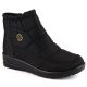 News W EVE437A schwarze Schneestiefel mit Keilabsatz