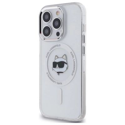 2. Karl Lagerfeld IML Metal Choupette Head MagSafe iPhone 13 Hülle - Weiß