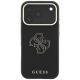 3. Guess Grained & Big Resin Logo Case für iPhone 18 Pro / 17 Pro - Schwarz