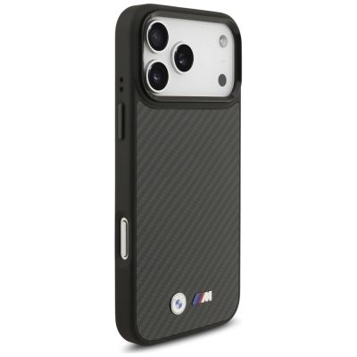 4. BMW M Kevlar Matt MagSafe Hülle für iPhone 17 Pro Max – Schwarz