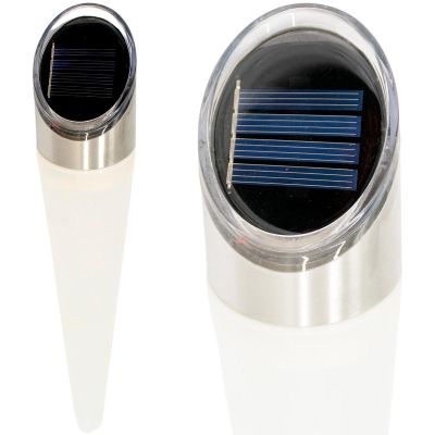 9. Solar-Wegeleuchte, 4 LEDs, 2 Farben, 32,5 cm