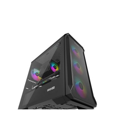 27. NATEC Genesis Irid 503 ARGB NPC-1559 Gehäuse (Micro-ATX, Mini-ITX; Schwarz)