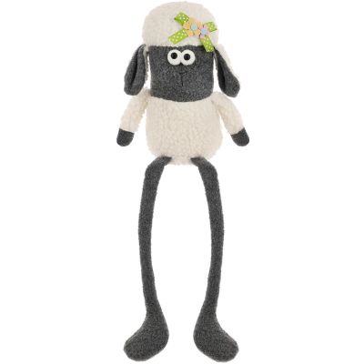 5. SITZENDES SCHAF 18CM FRÜHLINGSDEKORATION