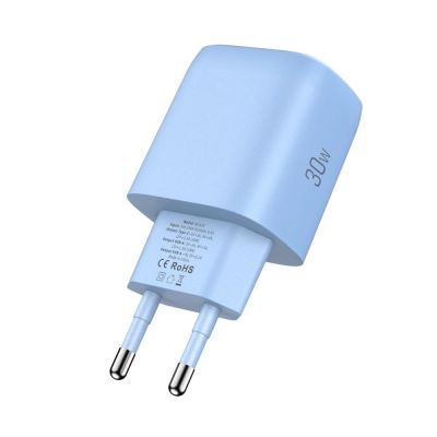 4. Tech-Protect NCA30 PD 30W QC3.0 USB-A / USB-C Wandladegerät - Blau